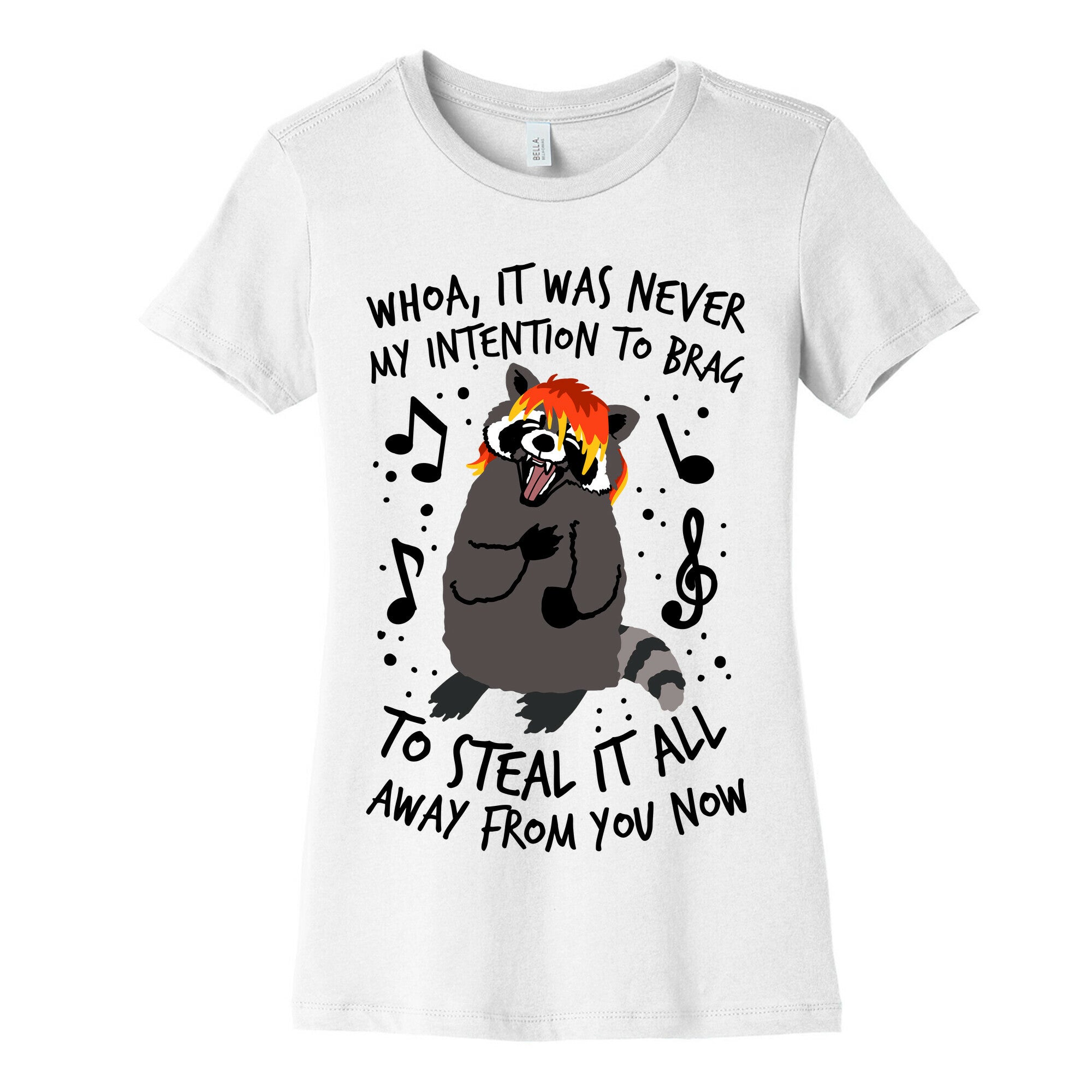Misery Business Emo Raccoon Parody Women's Cotton Tee